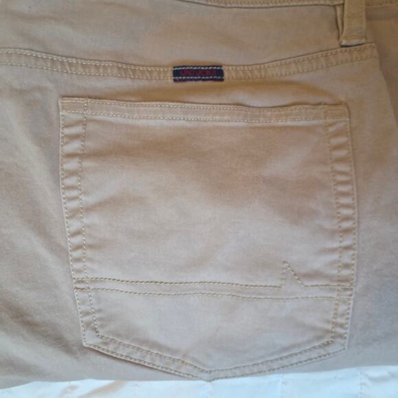 Untuckit 5-Pocket Chino Pants Don Santiago Tan 34x32 Relaxed Fit Men's Stretch - Picture 10 of 12